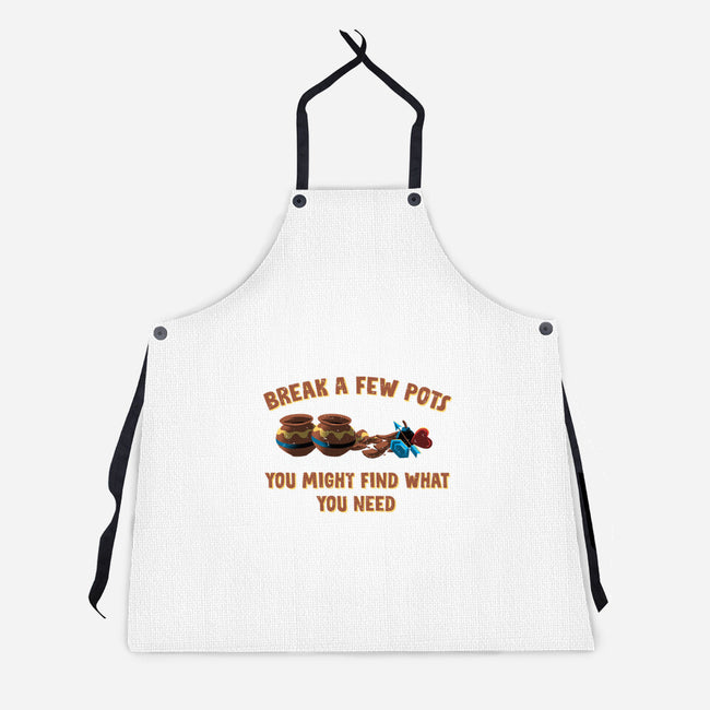 Break A Few Pots-Unisex-Kitchen-Apron-rmatix