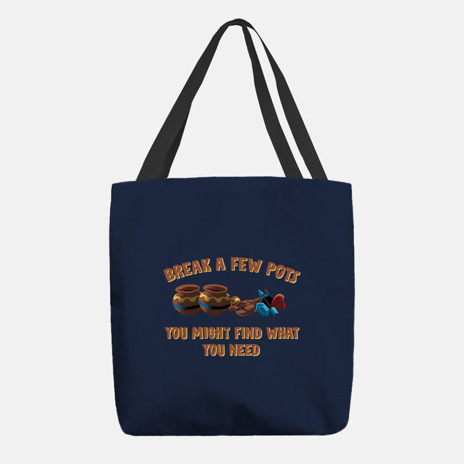 Break A Few Pots-None-Basic Tote-Bag-rmatix