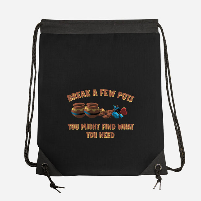 Break A Few Pots-None-Drawstring-Bag-rmatix