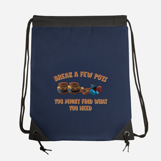 Break A Few Pots-None-Drawstring-Bag-rmatix