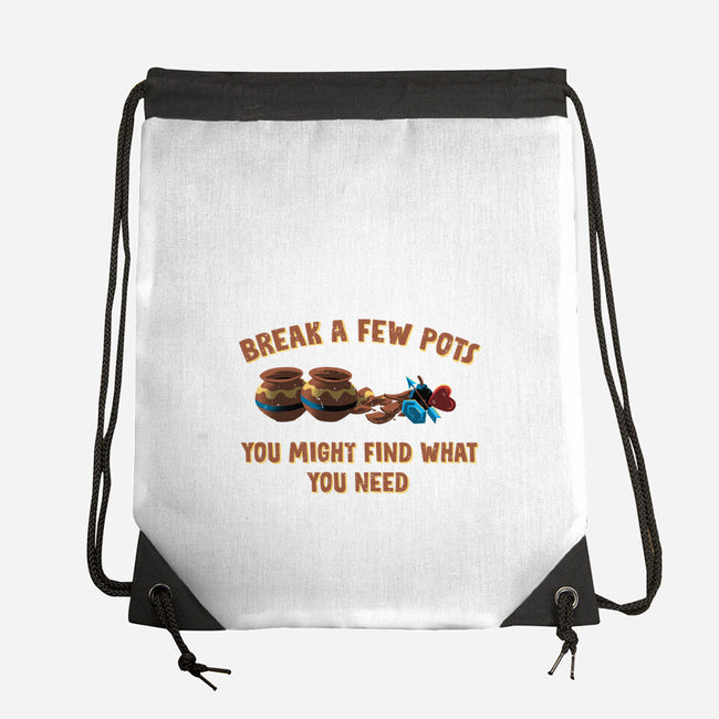 Break A Few Pots-None-Drawstring-Bag-rmatix