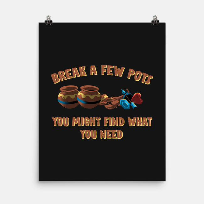 Break A Few Pots-None-Matte-Poster-rmatix