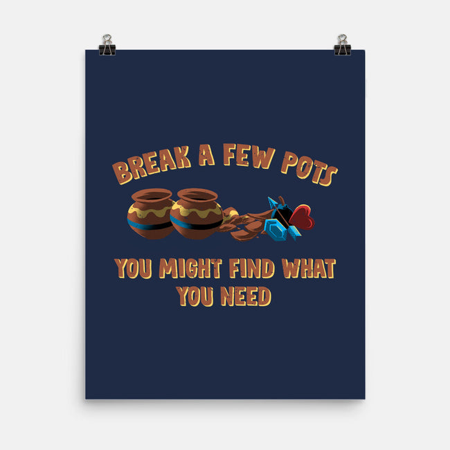 Break A Few Pots-None-Matte-Poster-rmatix