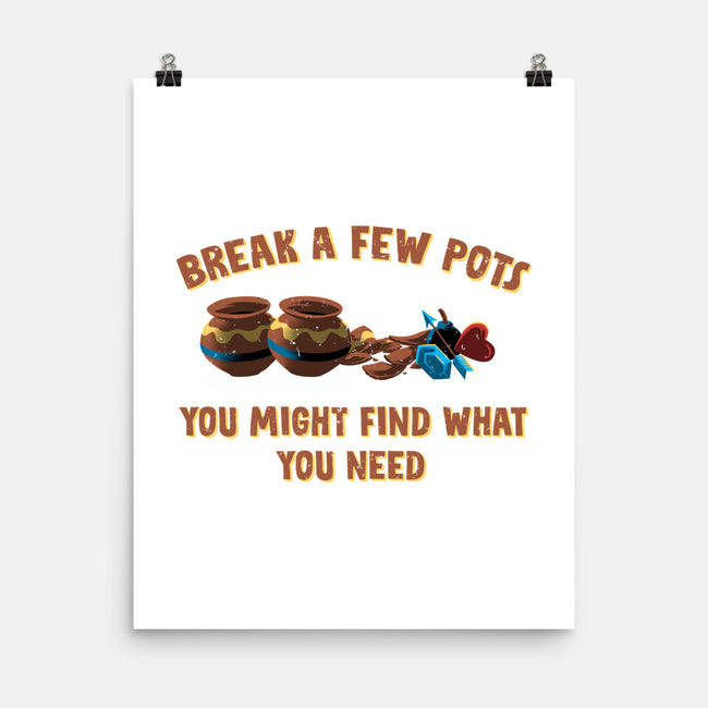 Break A Few Pots-None-Matte-Poster-rmatix
