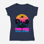 Never Sleep-Womens-V-Neck-Tee-rmatix