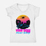 Never Sleep-Womens-V-Neck-Tee-rmatix