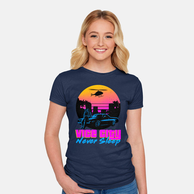 Never Sleep-Womens-Fitted-Tee-rmatix