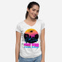 Never Sleep-Womens-V-Neck-Tee-rmatix
