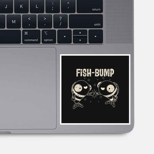 Fish Bump-None-Glossy-Sticker-turborat14