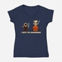 I Have The Highground-Womens-V-Neck-Tee-worlddominationforcats