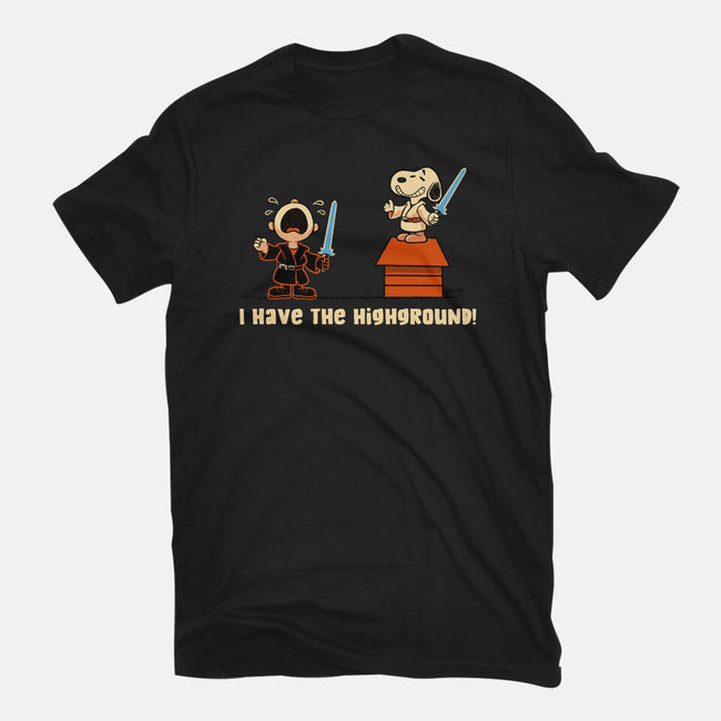 I Have The Highground-Womens-Basic-Tee-worlddominationforcats
