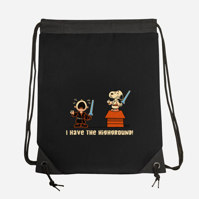 I Have The Highground-None-Drawstring-Bag-worlddominationforcats
