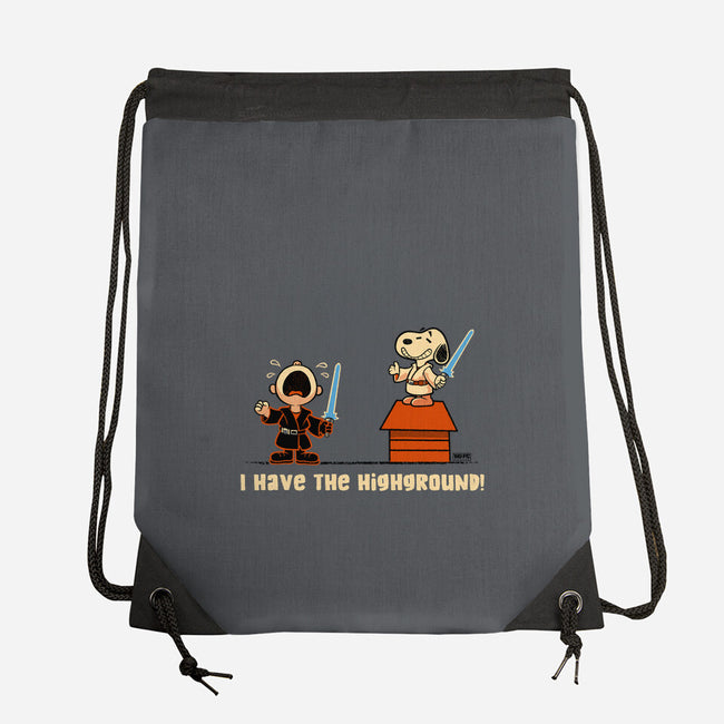 I Have The Highground-None-Drawstring-Bag-worlddominationforcats