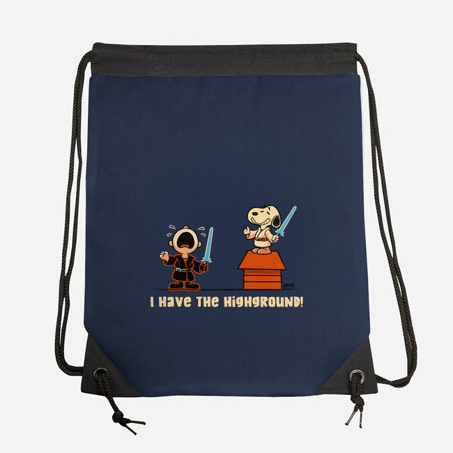 I Have The Highground-None-Drawstring-Bag-worlddominationforcats