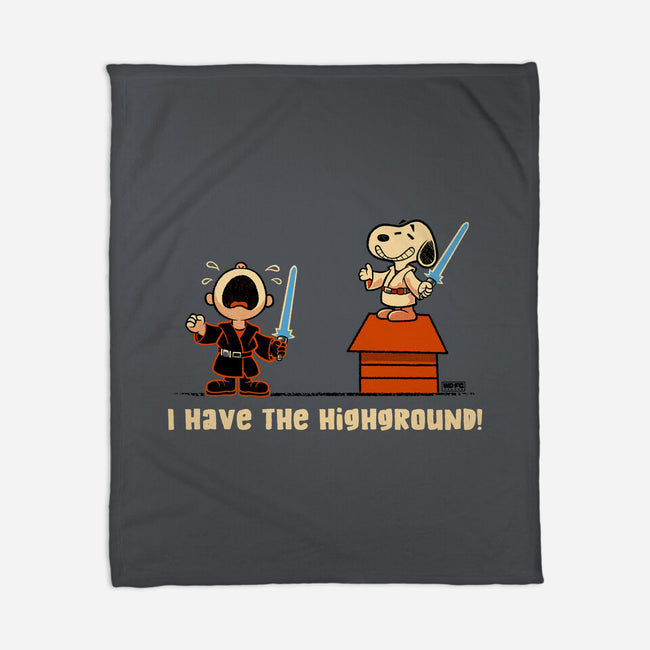 I Have The Highground-None-Fleece-Blanket-worlddominationforcats
