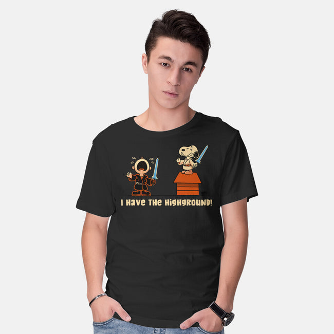I Have The Highground-Mens-Basic-Tee-worlddominationforcats