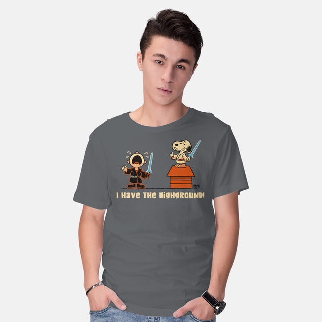 I Have The Highground-Mens-Basic-Tee-worlddominationforcats