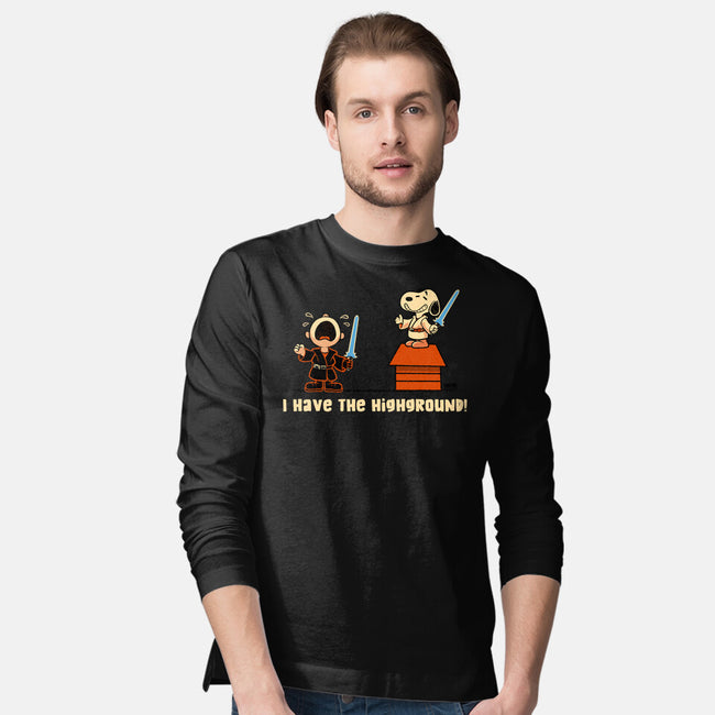 I Have The Highground-Mens-Long Sleeved-Tee-worlddominationforcats