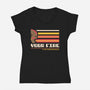 Yoga Fire-Womens-V-Neck-Tee-spoilerinc