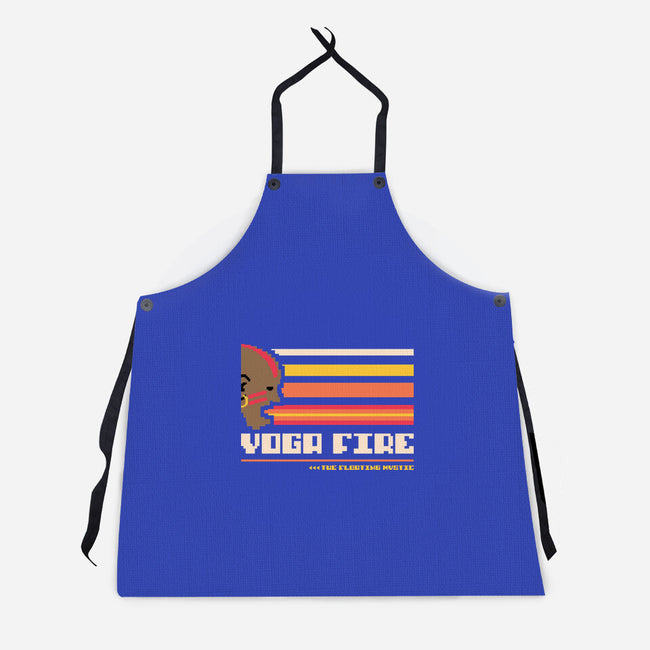 Yoga Fire-Unisex-Kitchen-Apron-spoilerinc