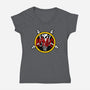 The Beroya Skull-Womens-V-Neck-Tee-spoilerinc