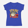 Spring Vibes Totoro-Womens-V-Neck-Tee-OPIPPI
