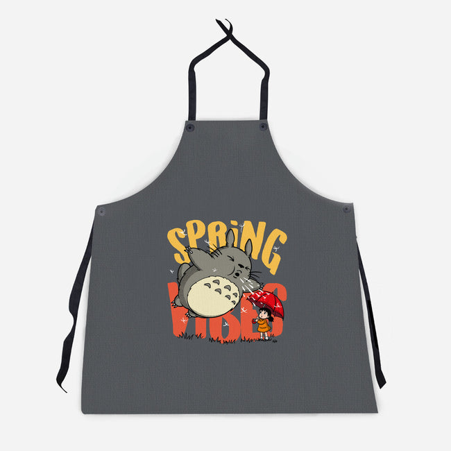 Spring Vibes Totoro-Unisex-Kitchen-Apron-OPIPPI