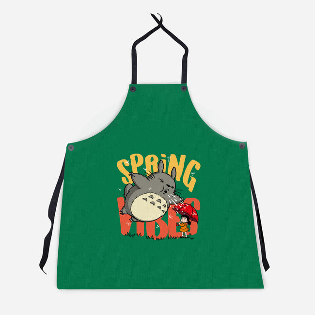 Spring Vibes Totoro-Unisex-Kitchen-Apron-OPIPPI