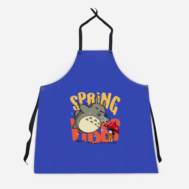 Spring Vibes Totoro-Unisex-Kitchen-Apron-OPIPPI