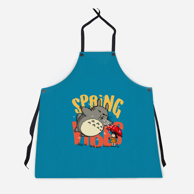 Spring Vibes Totoro-Unisex-Kitchen-Apron-OPIPPI