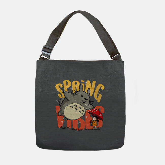 Spring Vibes Totoro-None-Adjustable Tote-Bag-OPIPPI