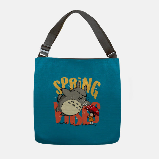 Spring Vibes Totoro-None-Adjustable Tote-Bag-OPIPPI