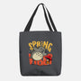 Spring Vibes Totoro-None-Basic Tote-Bag-OPIPPI