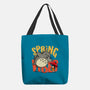 Spring Vibes Totoro-None-Basic Tote-Bag-OPIPPI
