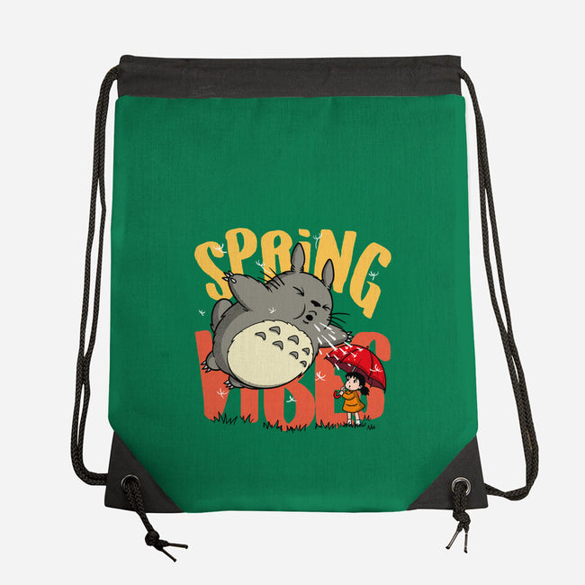Spring Vibes Totoro-None-Drawstring-Bag-OPIPPI