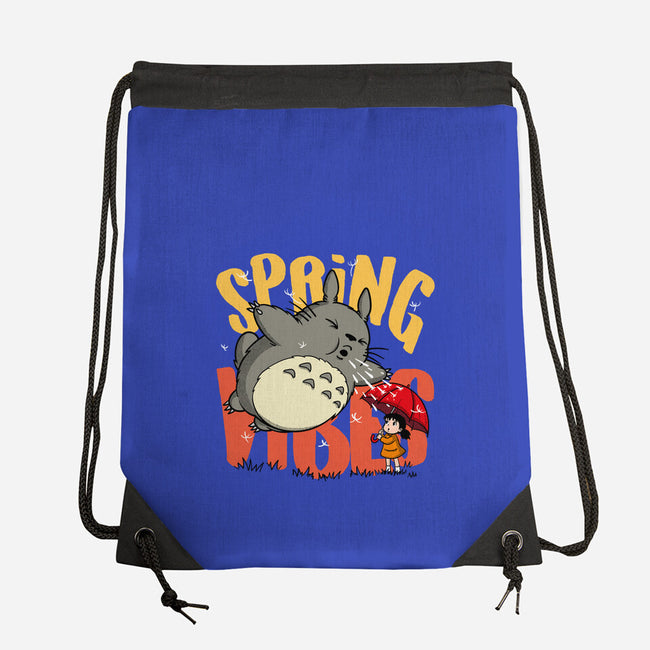 Spring Vibes Totoro-None-Drawstring-Bag-OPIPPI