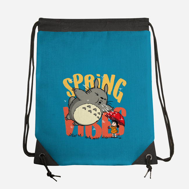 Spring Vibes Totoro-None-Drawstring-Bag-OPIPPI
