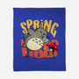 Spring Vibes Totoro-None-Fleece-Blanket-OPIPPI