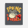 Spring Vibes Totoro-None-Stretched-Canvas-OPIPPI