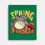 Spring Vibes Totoro-None-Stretched-Canvas-OPIPPI