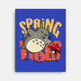 Spring Vibes Totoro-None-Stretched-Canvas-OPIPPI