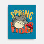 Spring Vibes Totoro-None-Stretched-Canvas-OPIPPI