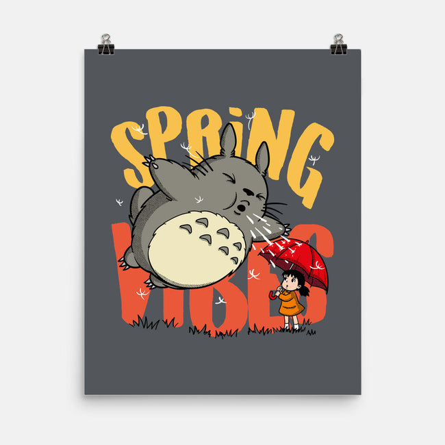 Spring Vibes Totoro-None-Matte-Poster-OPIPPI