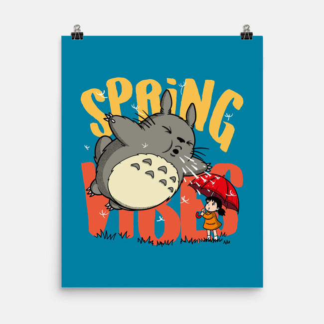 Spring Vibes Totoro-None-Matte-Poster-OPIPPI
