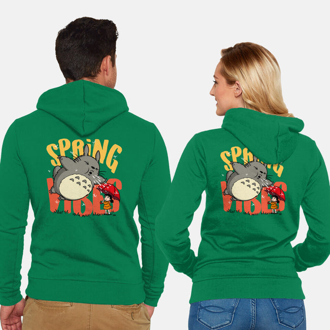 Spring Vibes Totoro-Unisex-Zip-Up-Sweatshirt-OPIPPI