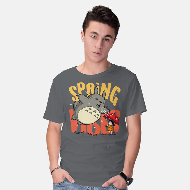 Spring Vibes Totoro-Mens-Basic-Tee-OPIPPI