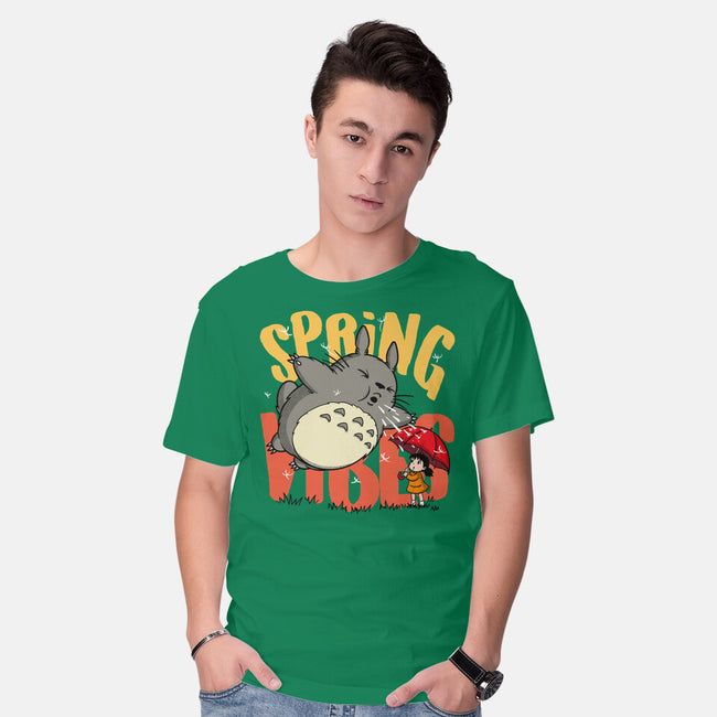 Spring Vibes Totoro-Mens-Basic-Tee-OPIPPI
