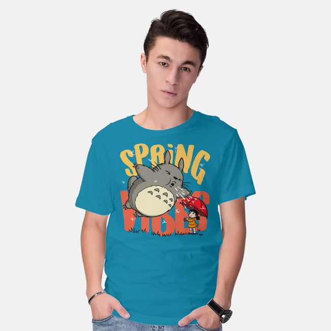 Spring Vibes Totoro-Mens-Basic-Tee-OPIPPI