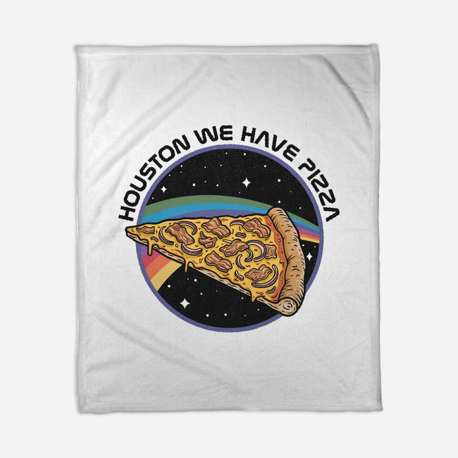 Houston We Have Pizza-None-Fleece-Blanket-OPIPPI
