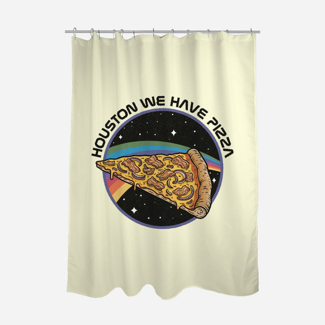 Houston We Have Pizza-None-Polyester-Shower Curtain-OPIPPI